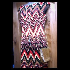 Maggie London mid-length dress.